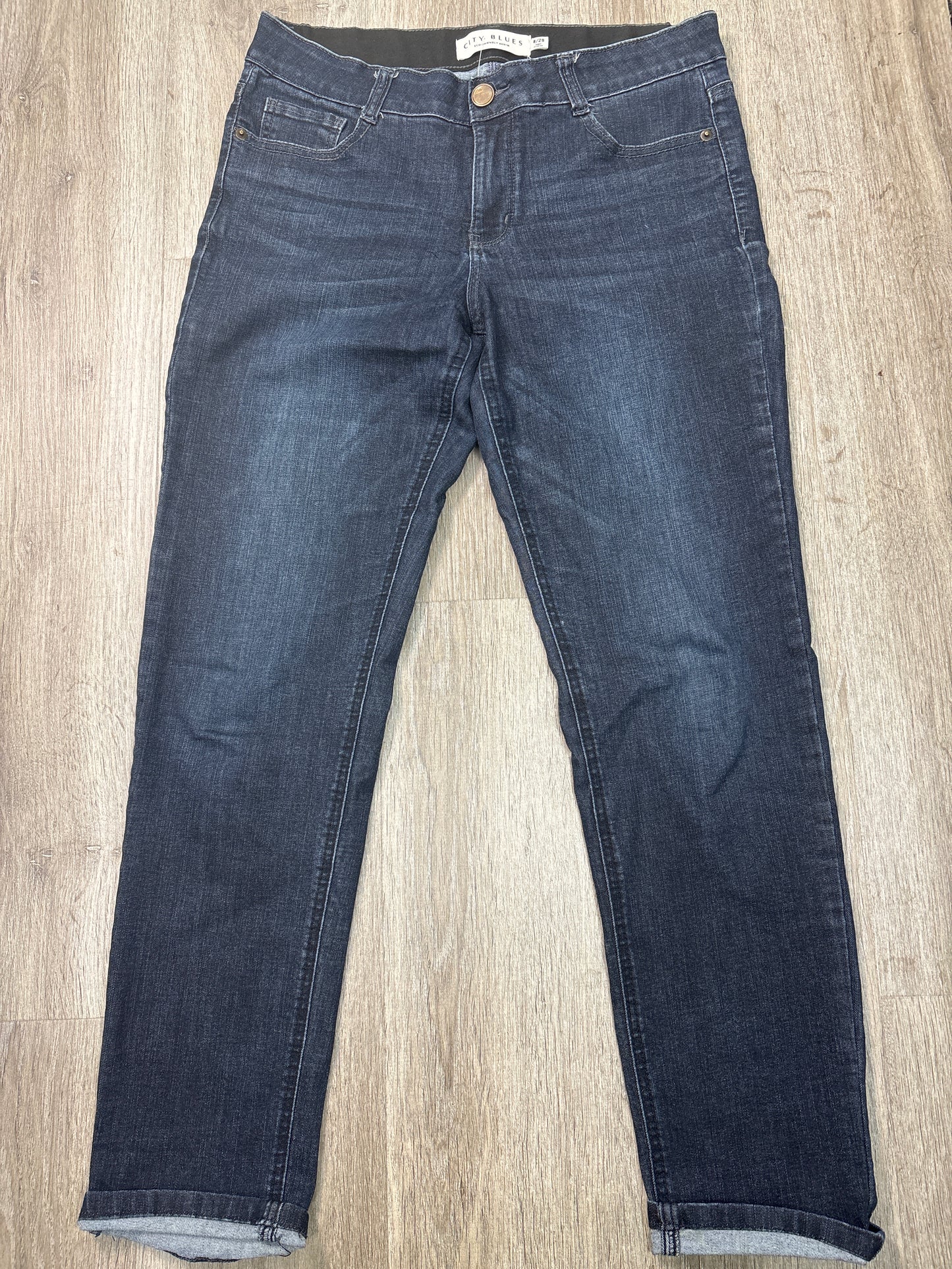 Jeans Straight By City Blues In Blue Denim, Size: 8