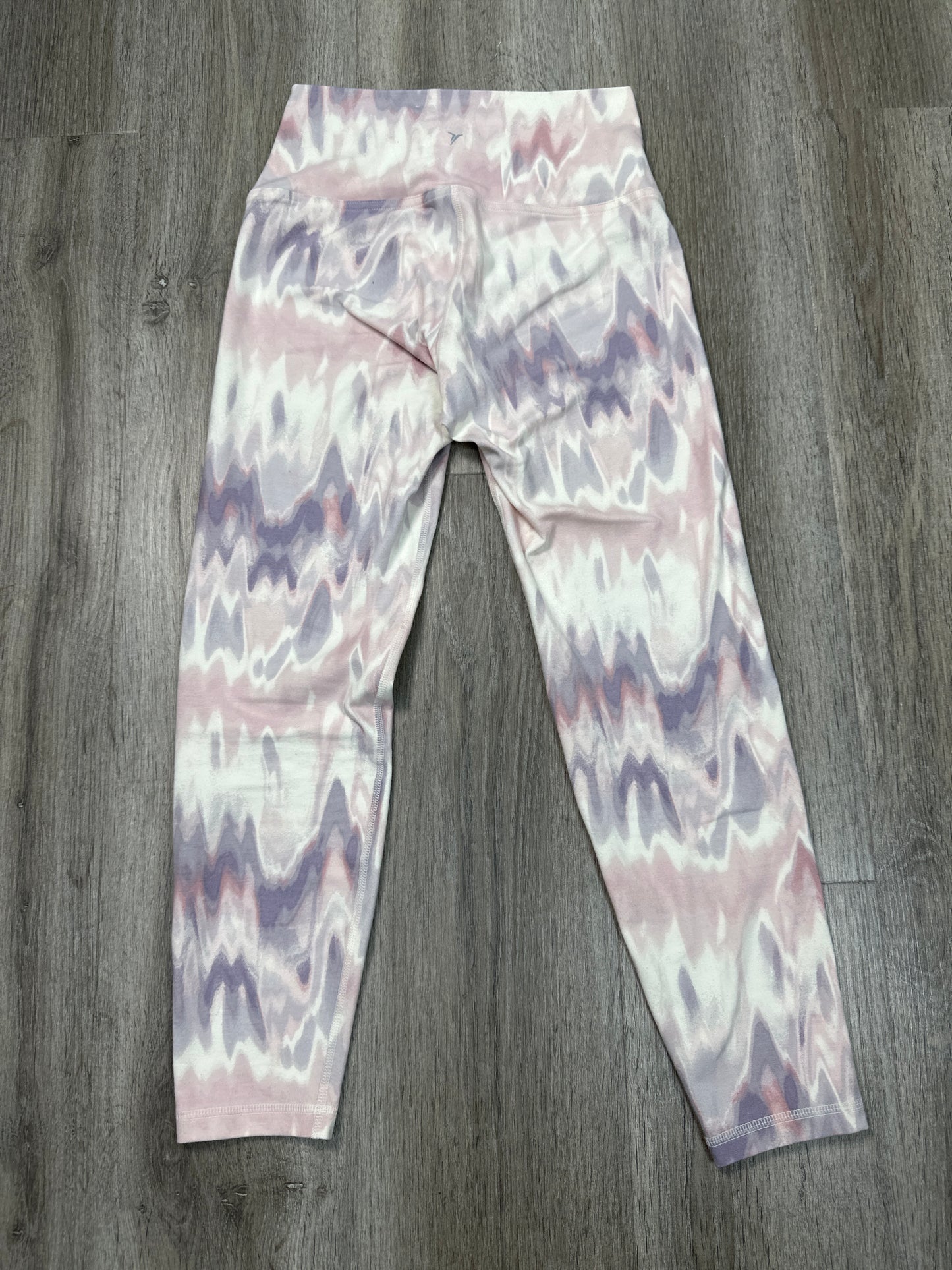 Athletic Leggings By Old Navy In Pink & White, Size: S