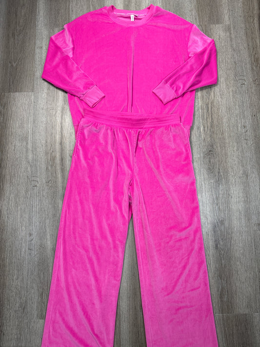 Pants Set 2pc By Joyspun In Pink, Size: L