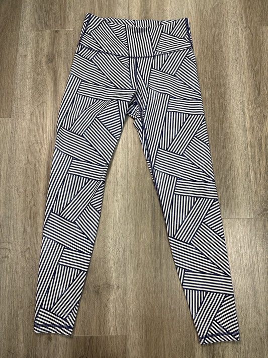 Athletic Leggings By Old Navy In Blue & White, Size: M