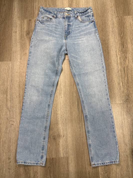 Jeans Straight By H&m In Blue Denim, Size: 6