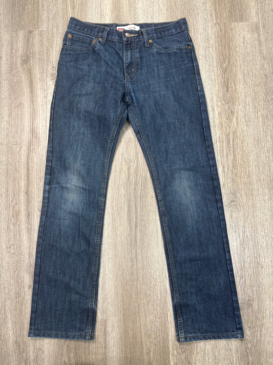 Jeans Straight By Levis In Blue Denim, Size: 8