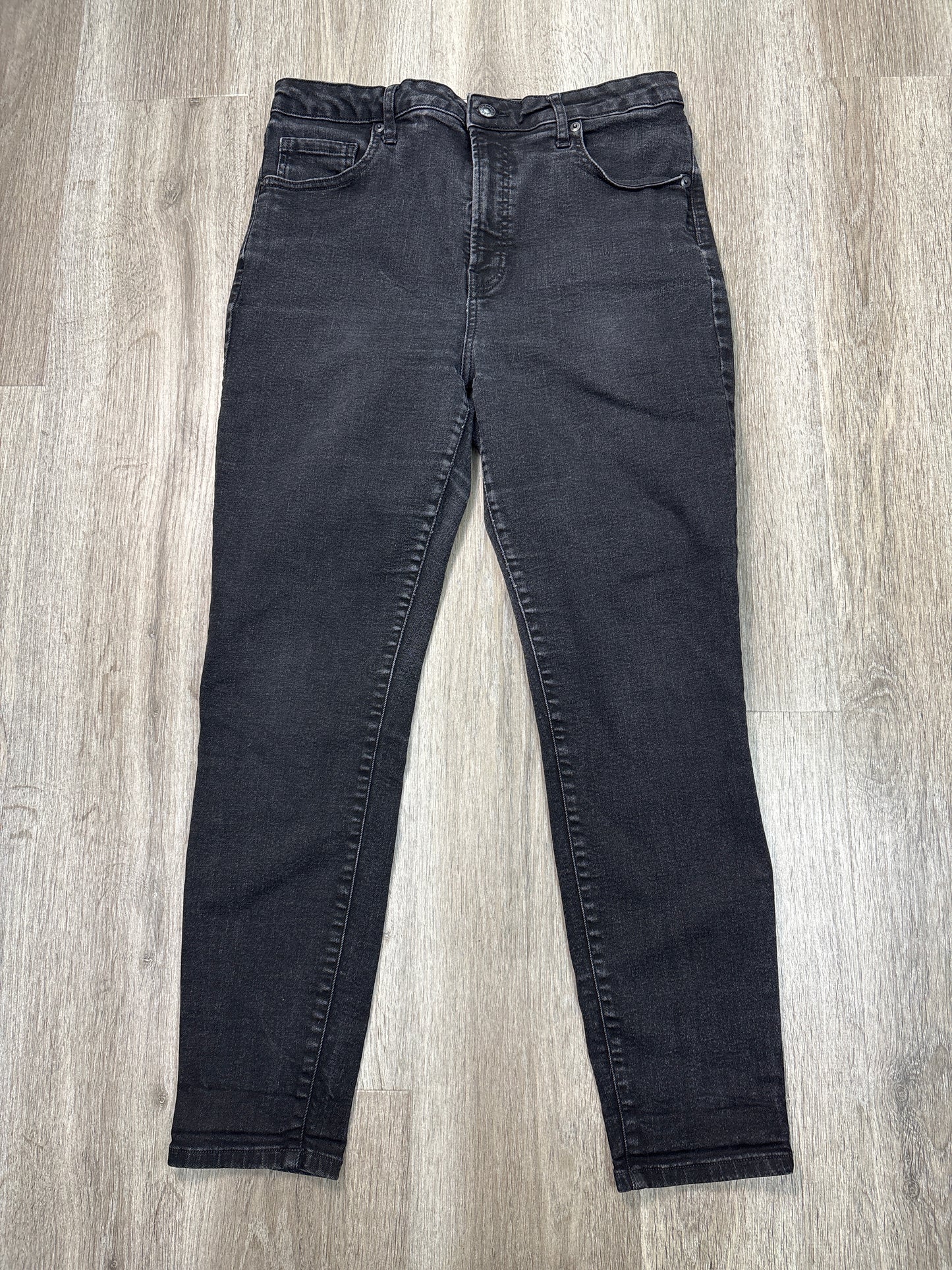 Jeans Skinny By Everlane In Black Denim, Size: 14