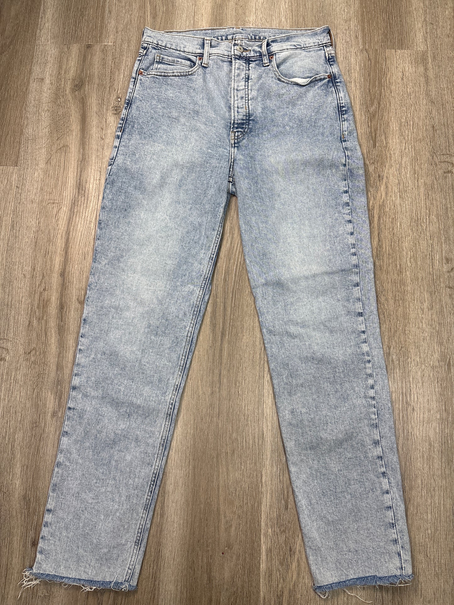 Jeans Straight By Old Navy In Blue Denim, Size: 12