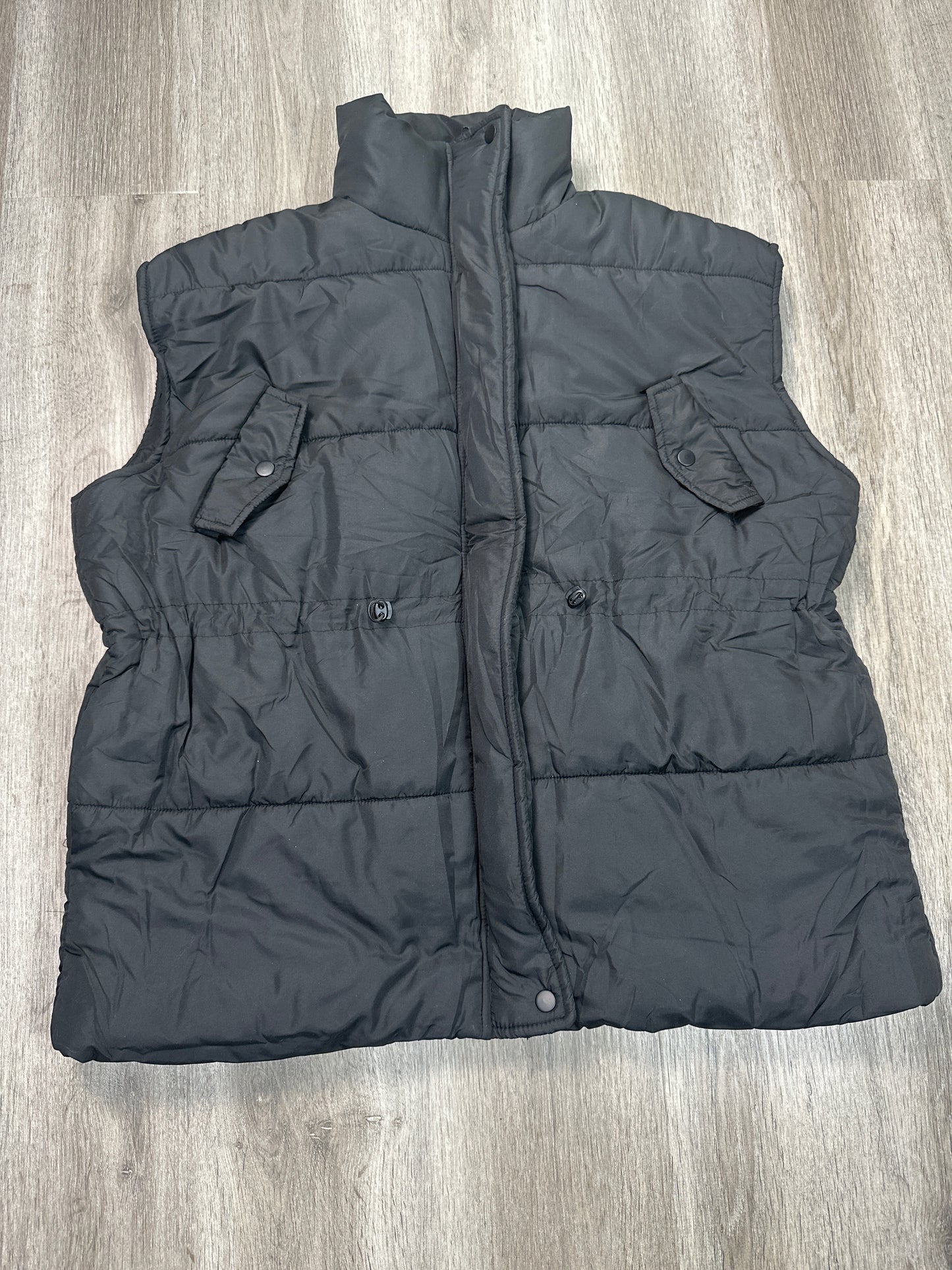 Vest Puffer & Quilted By Blu Pepper In Black, Size: L