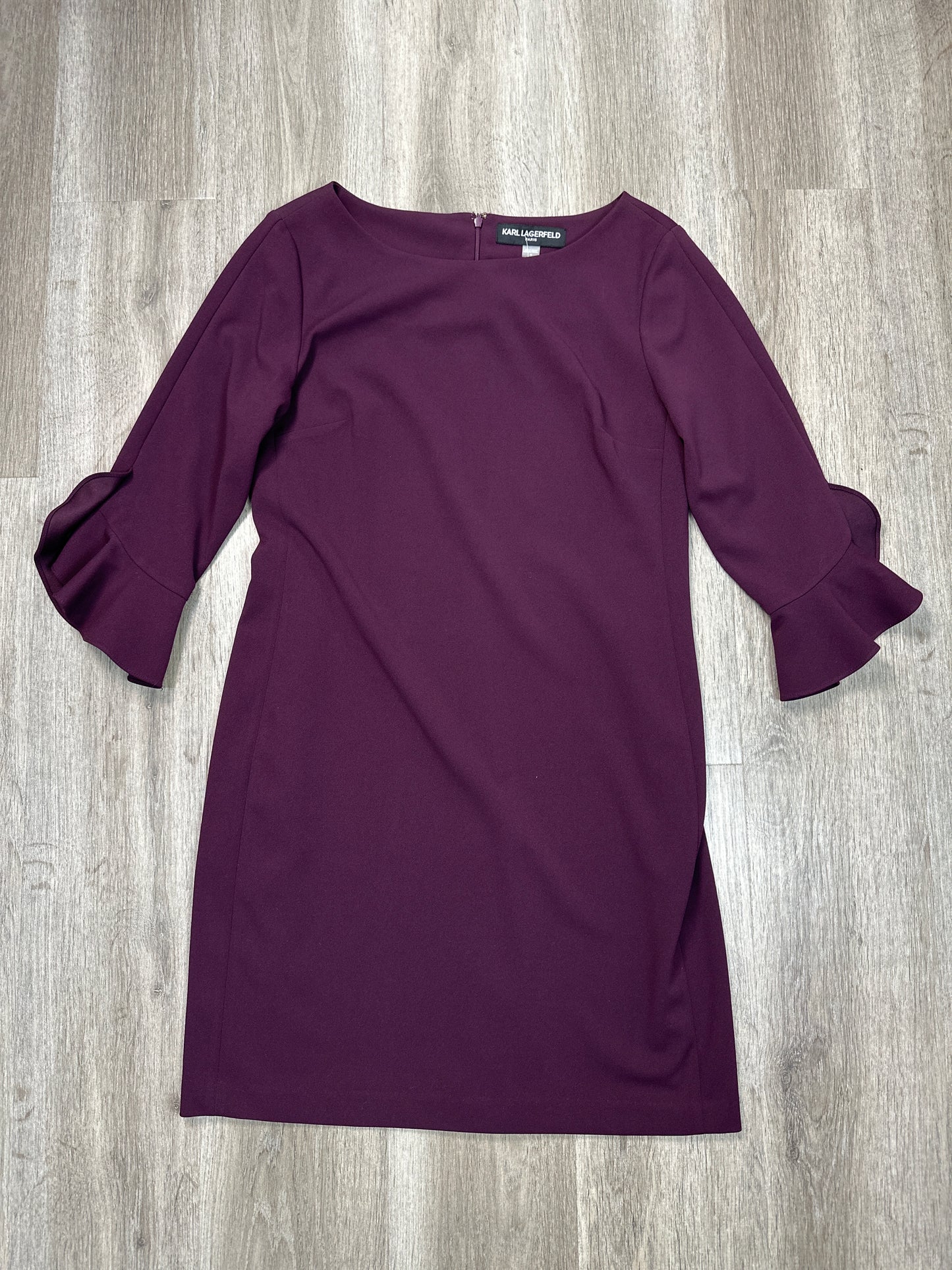 Dress Designer By Karl Lagerfeld In Purple, Size: L