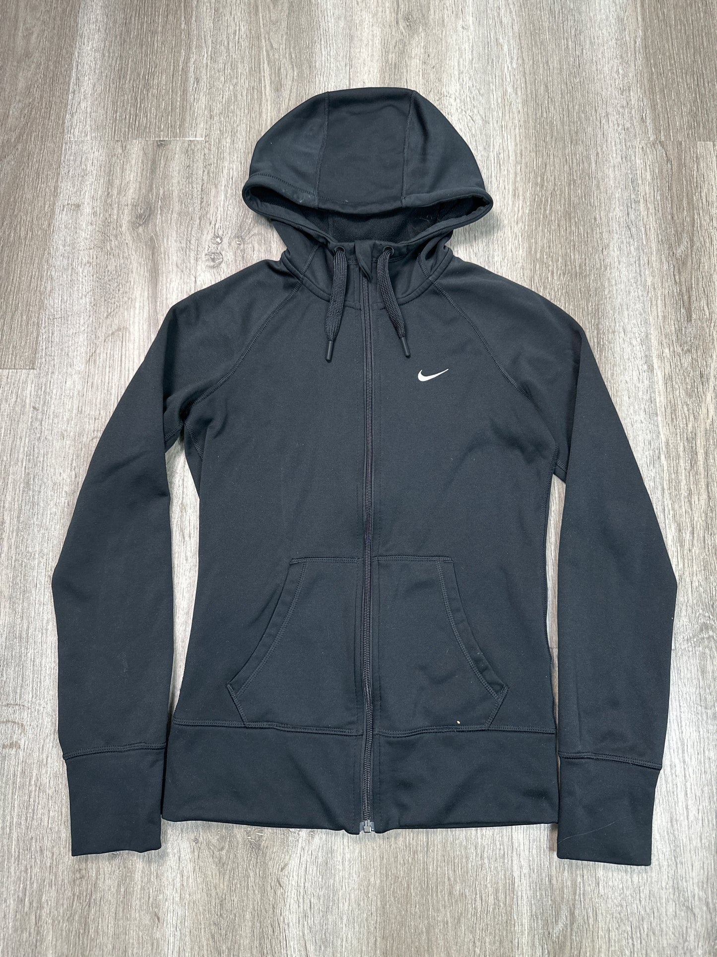 Athletic Jacket By Nike Apparel In Black, Size: Xs