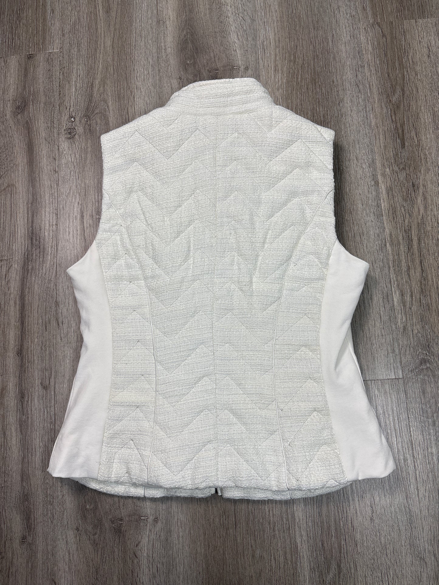 Vest Puffer & Quilted By White House Black Market In White, Size: M