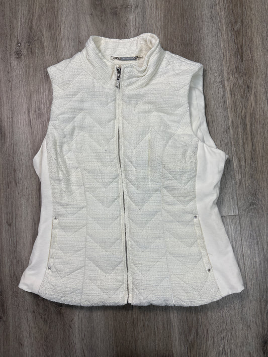 Vest Puffer & Quilted By White House Black Market In White, Size: M