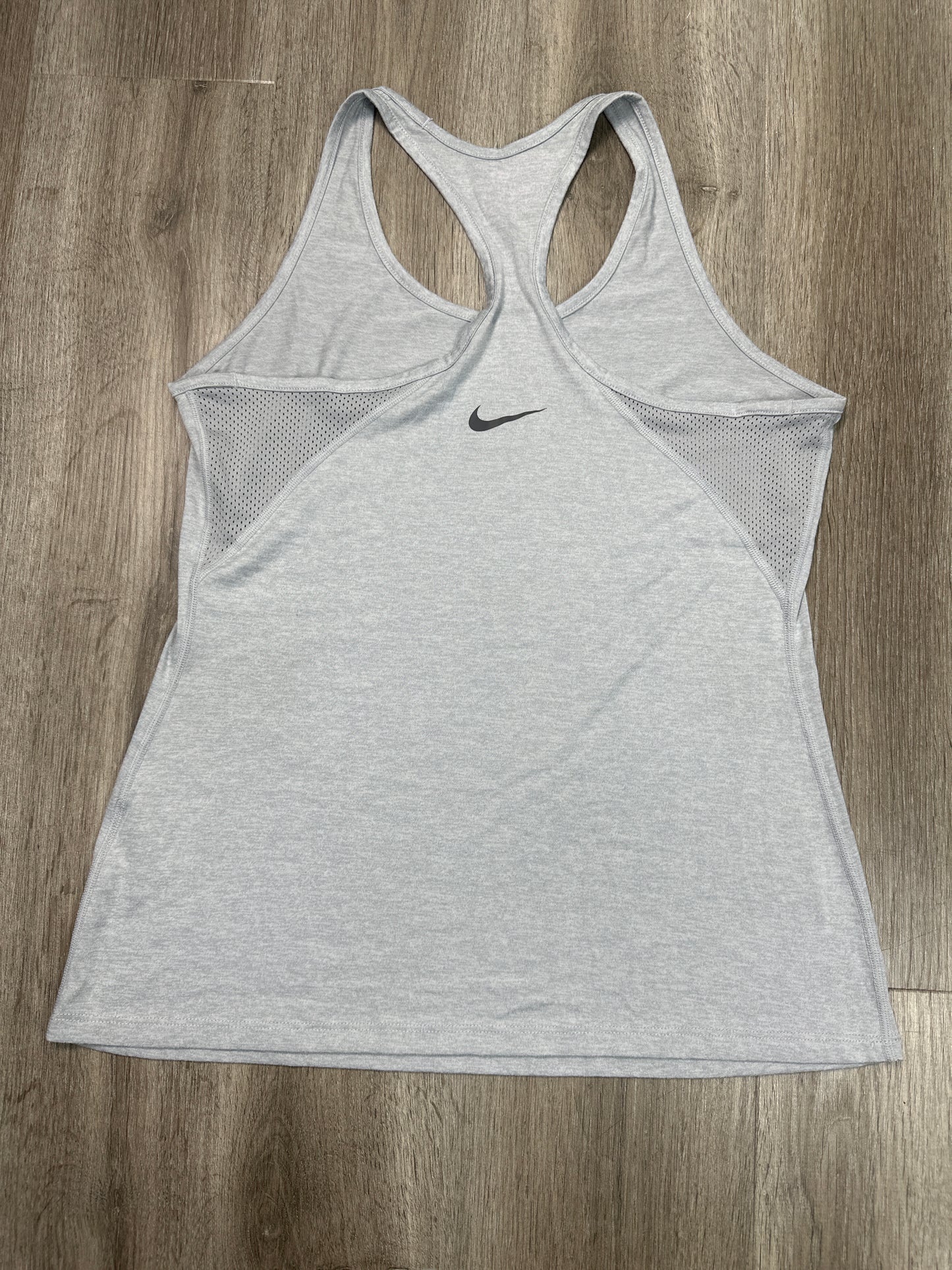 Athletic Tank Top By Nike Apparel In Grey, Size: L