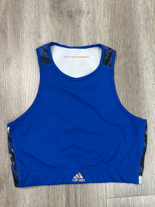 Athletic Bra By Adidas In Blue, Size: M