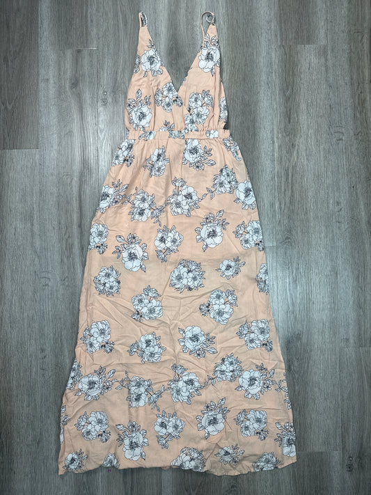 Dress Casual Maxi By ROKOKO In Peach, Size: M
