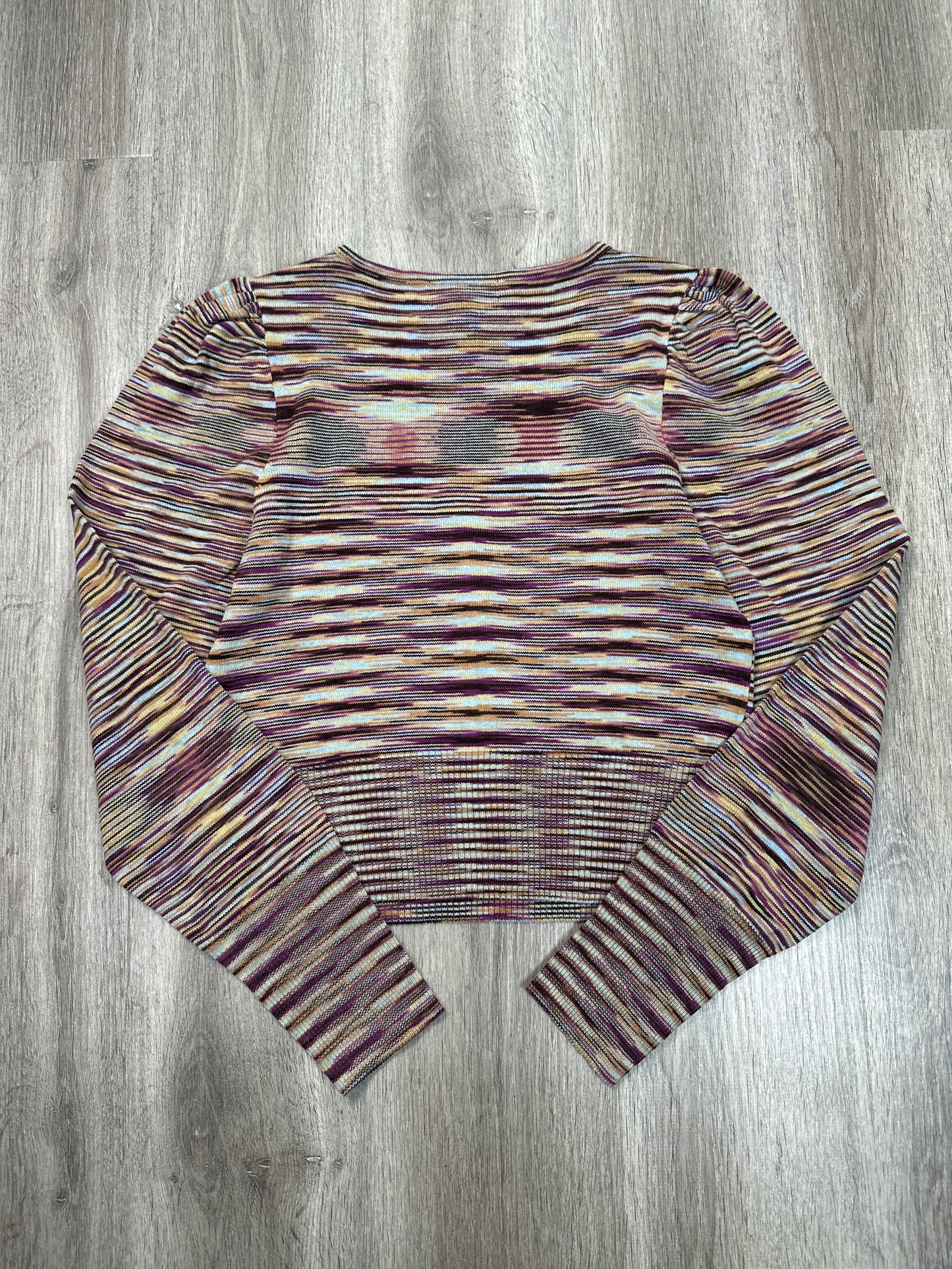 Top Long Sleeve By BOG COLLECTIVE In Striped Pattern, Size: M