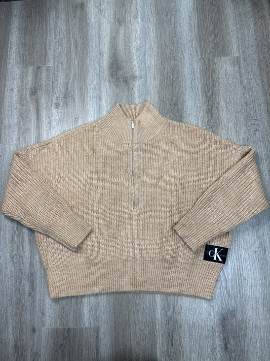 Sweater By Calvin Klein In Brown, Size: L