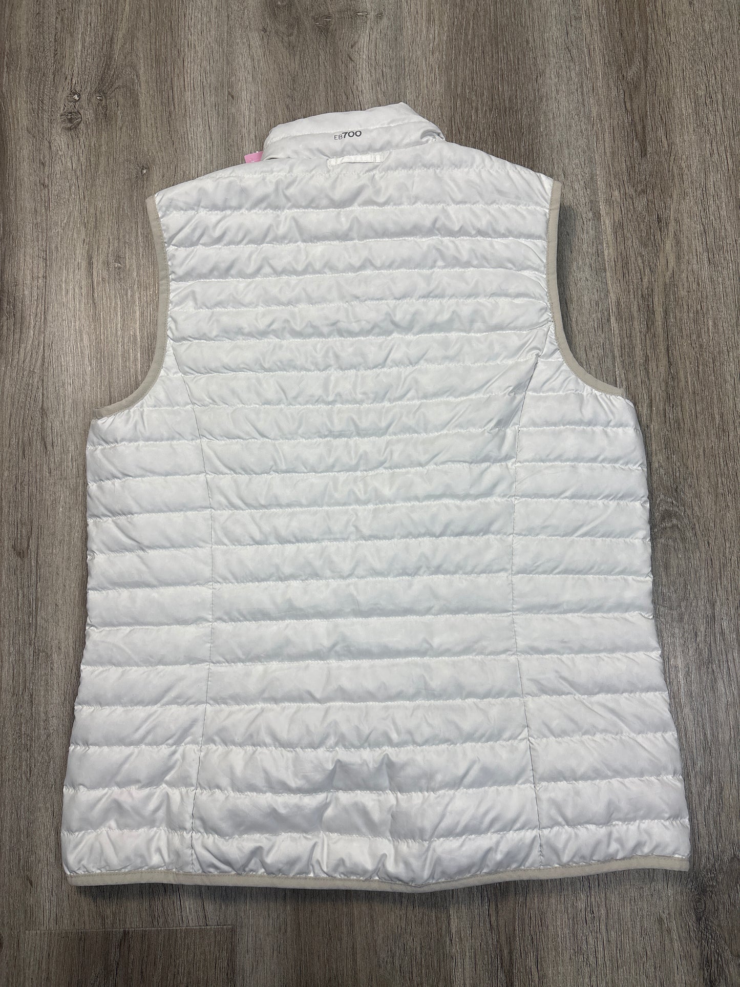 Vest Puffer & Quilted By Eddie Bauer In White, Size: M