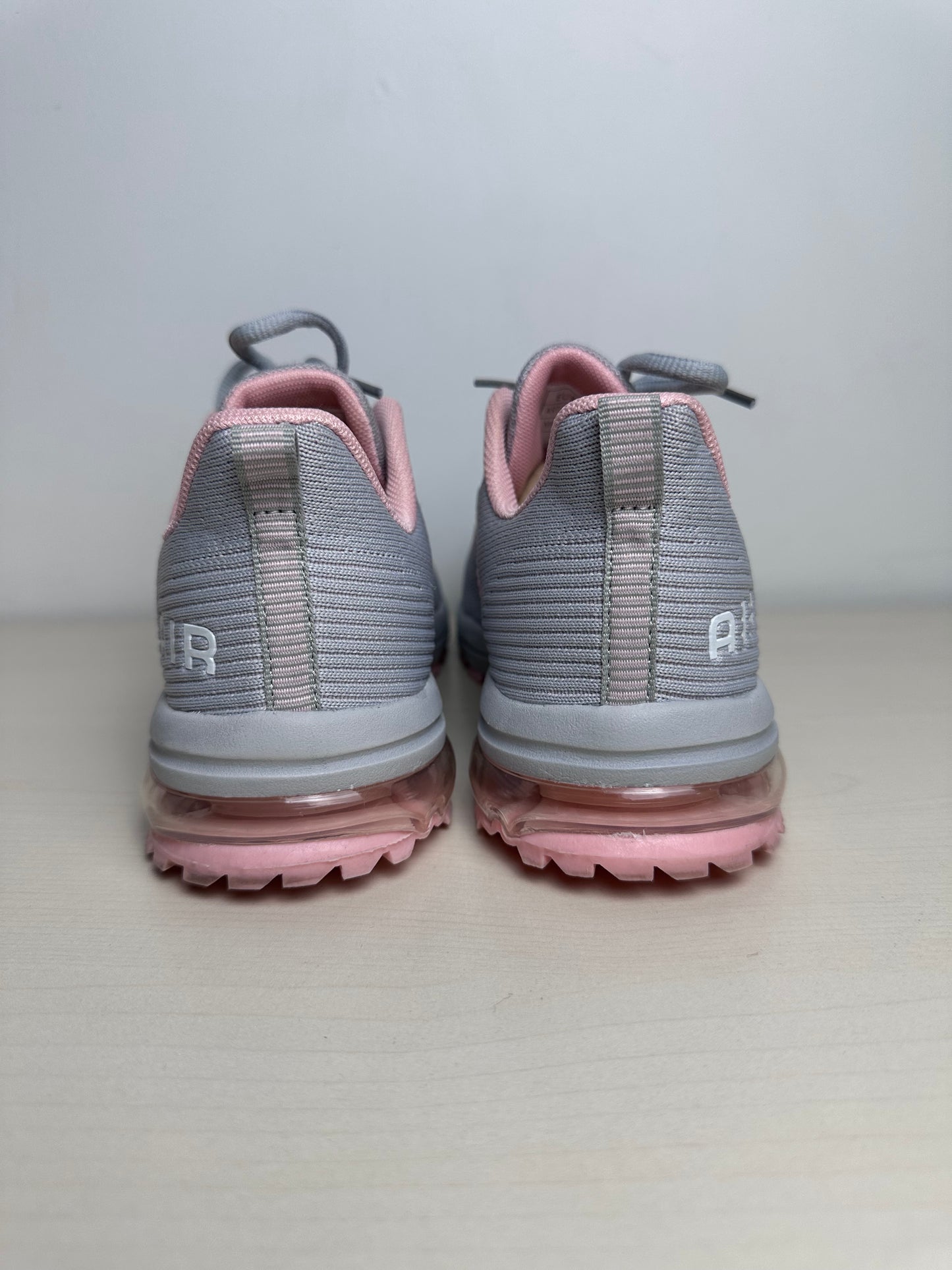 Shoes Athletic By NEW FASHION In Grey & Pink, Size: 8