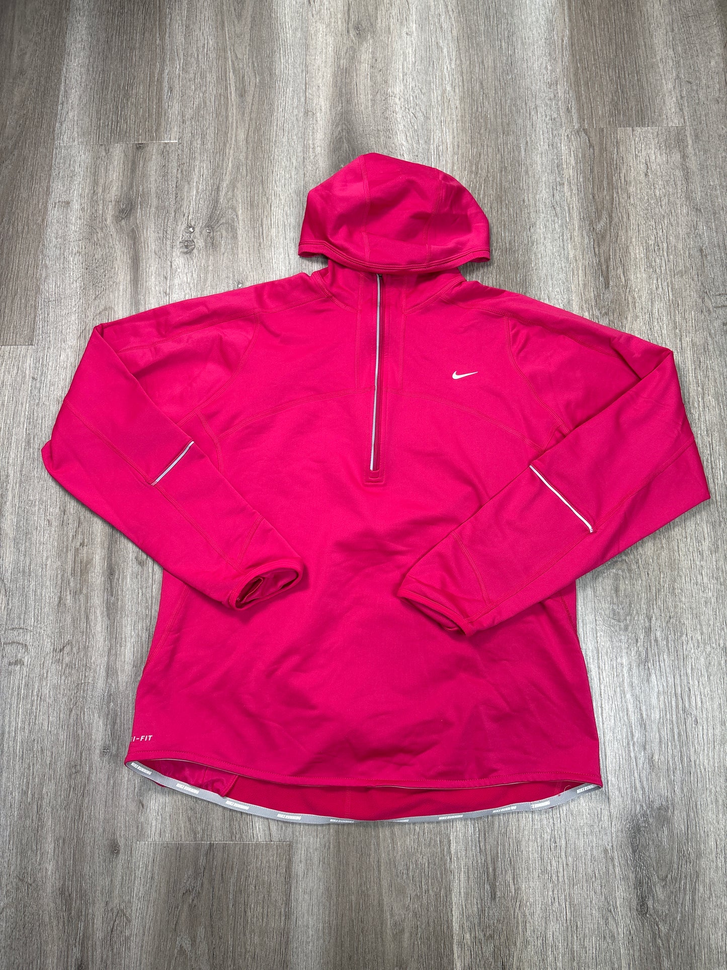 Athletic Jacket By Nike Apparel In Pink, Size: Xl