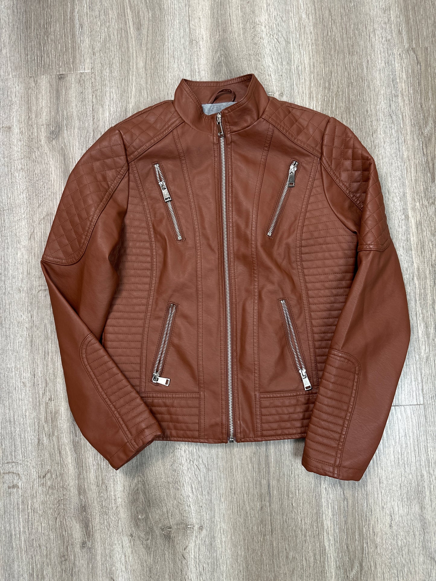 Jacket Moto By SNOBBISH In Brown, Size: S