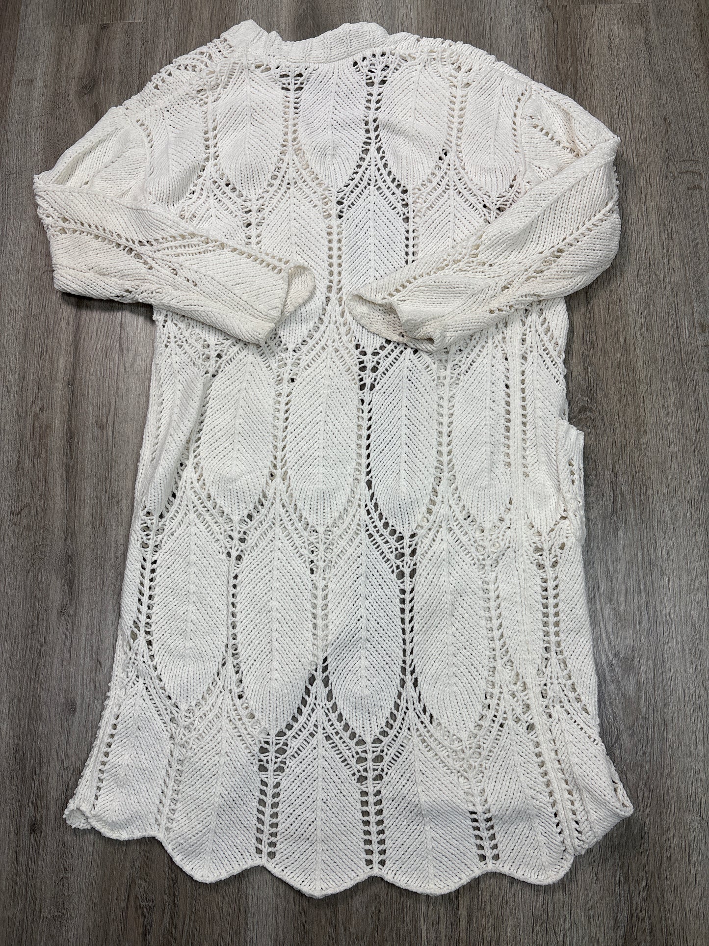 Cardigan By Freshman In White, Size: S