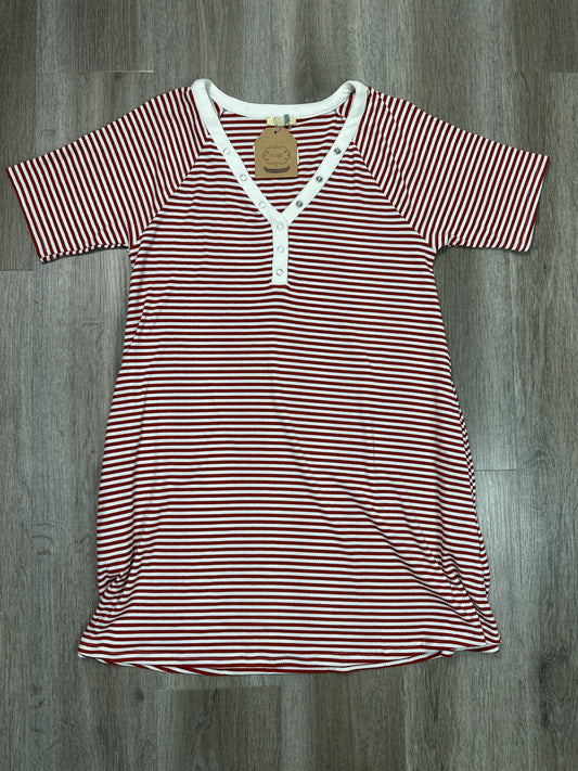 Dress Casual Short By Kori America In Striped Pattern, Size: S