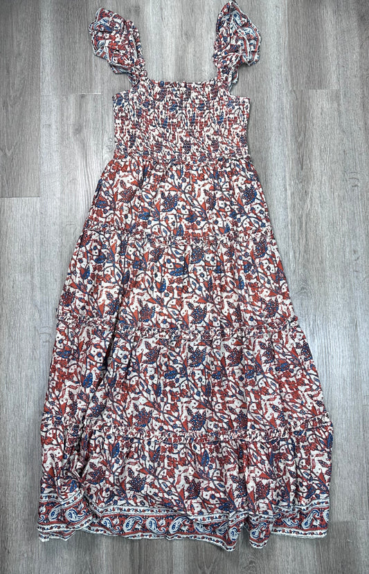 Dress Casual Maxi By LOVE THE LABEL In Floral Print, Size: L