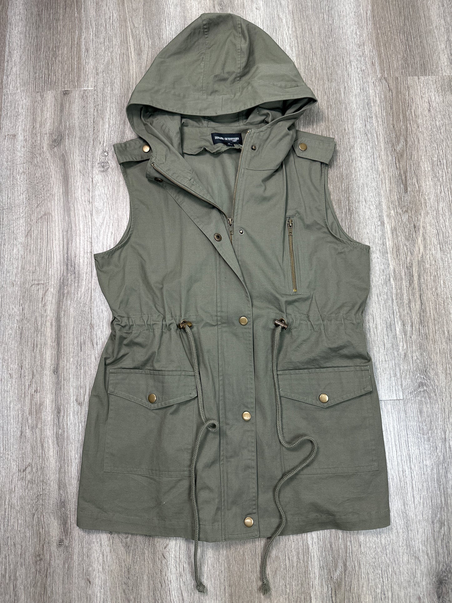 Vest Other By Zenana Outfitters In Green, Size: M