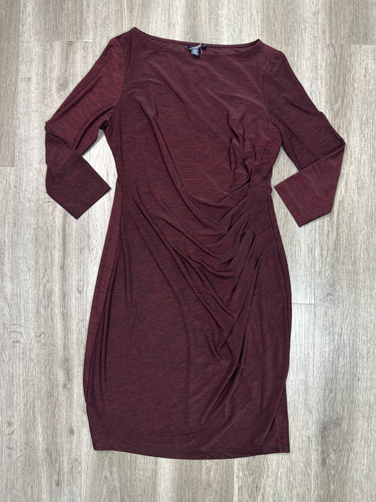 Dress Casual Short By Chaps In Maroon, Size: L