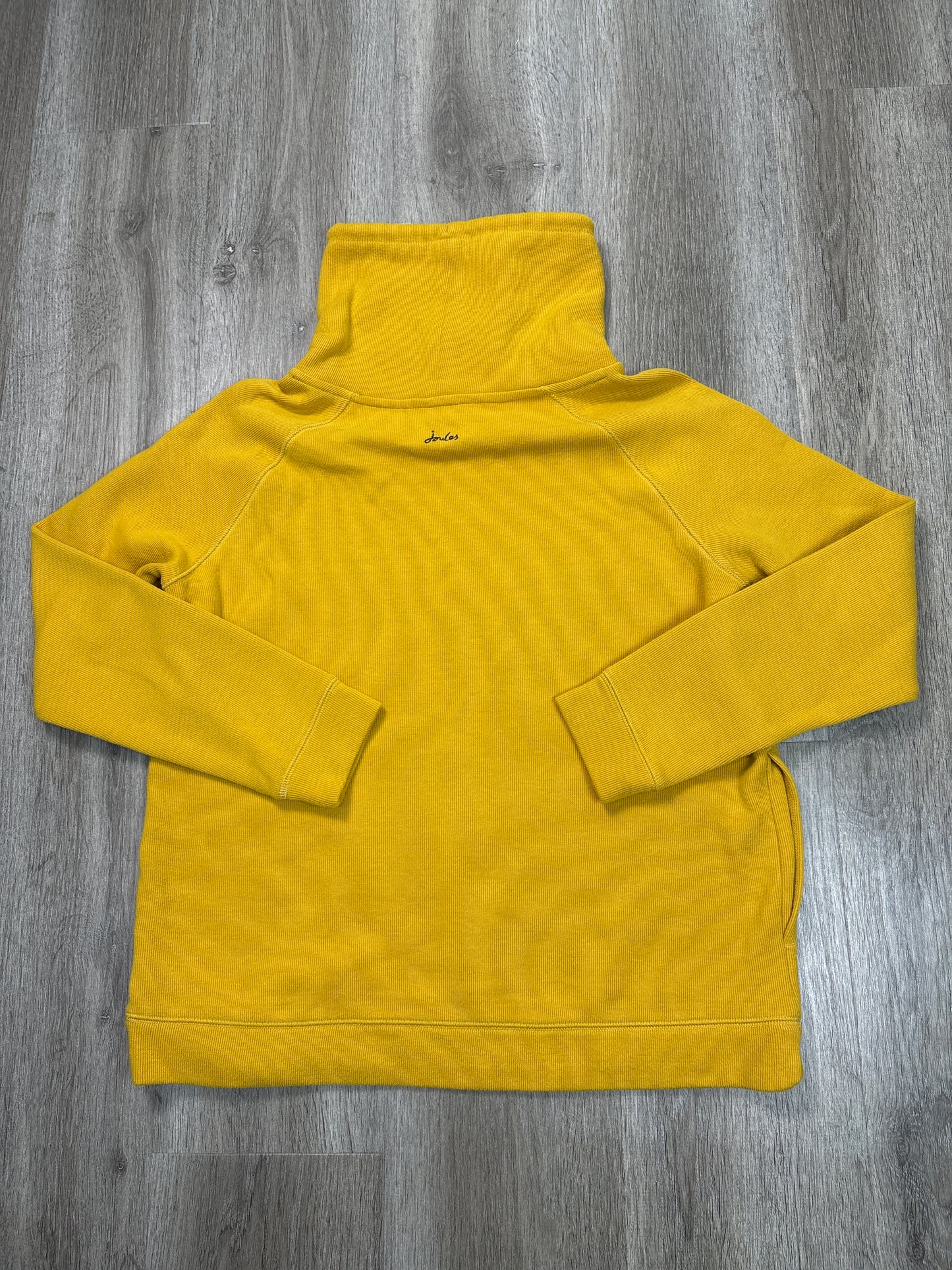 Sweatshirt Collar By Joules In Yellow, Size: M