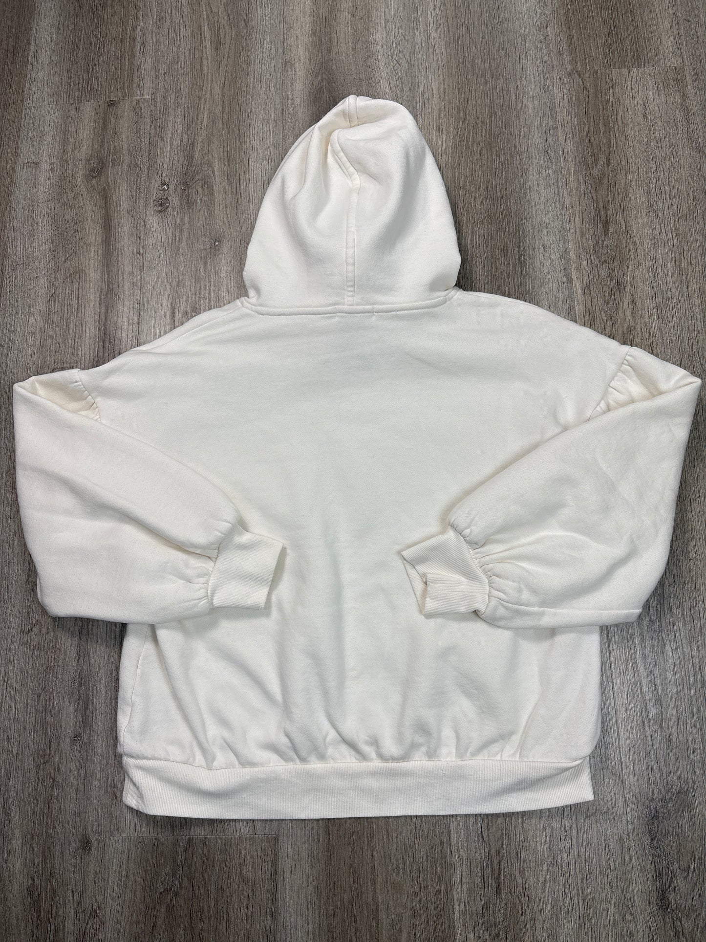 Sweatshirt Hoodie By Nine West Apparel In White, Size: L