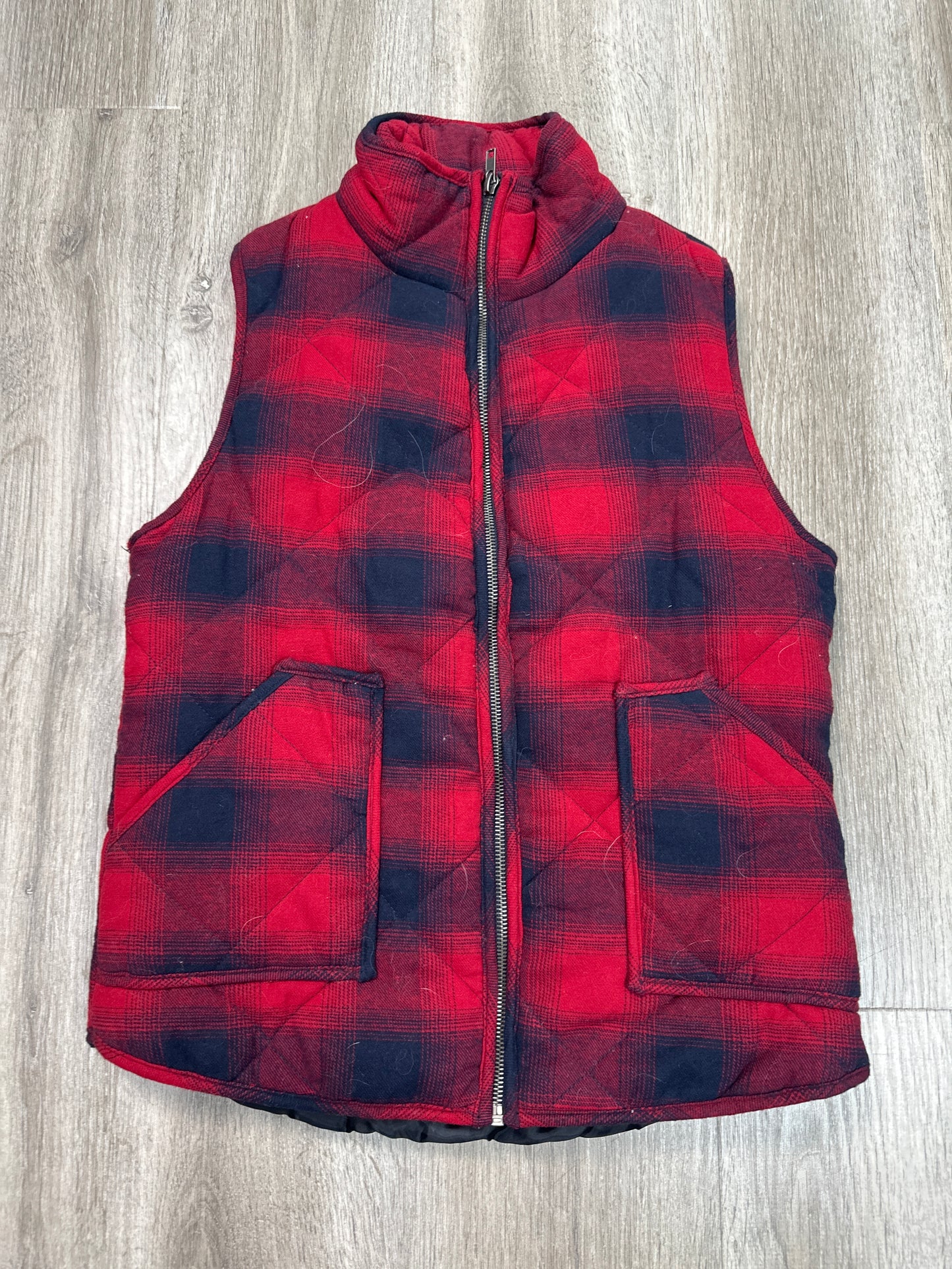 Vest Puffer & Quilted By Staccato In Red, Size: M