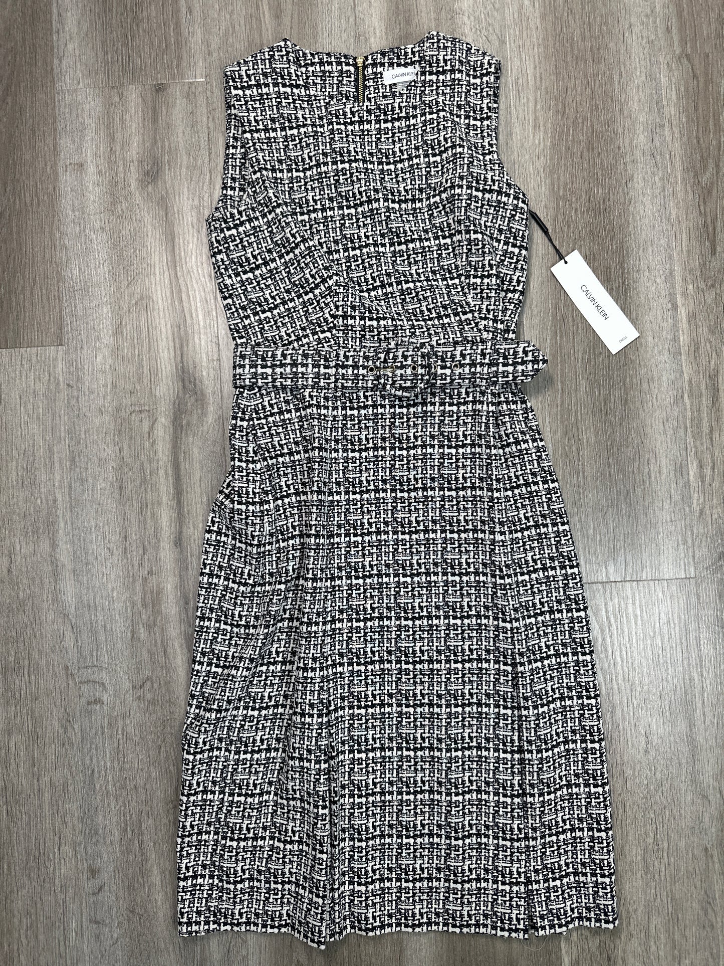 Dress Party Short By Calvin Klein In Black & White, Size: Xs