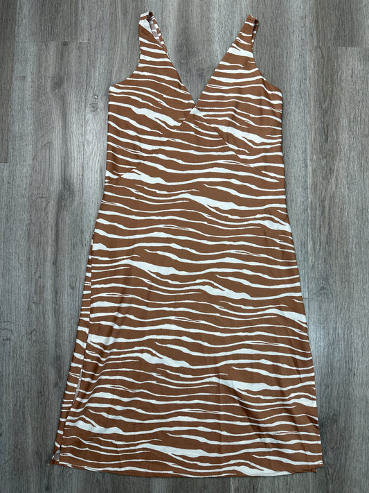 Dress Casual Midi By A New Day In Animal Print, Size: S