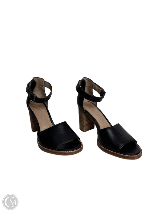 Sandals Heels Block By Madewell In Black, Size: 5.5