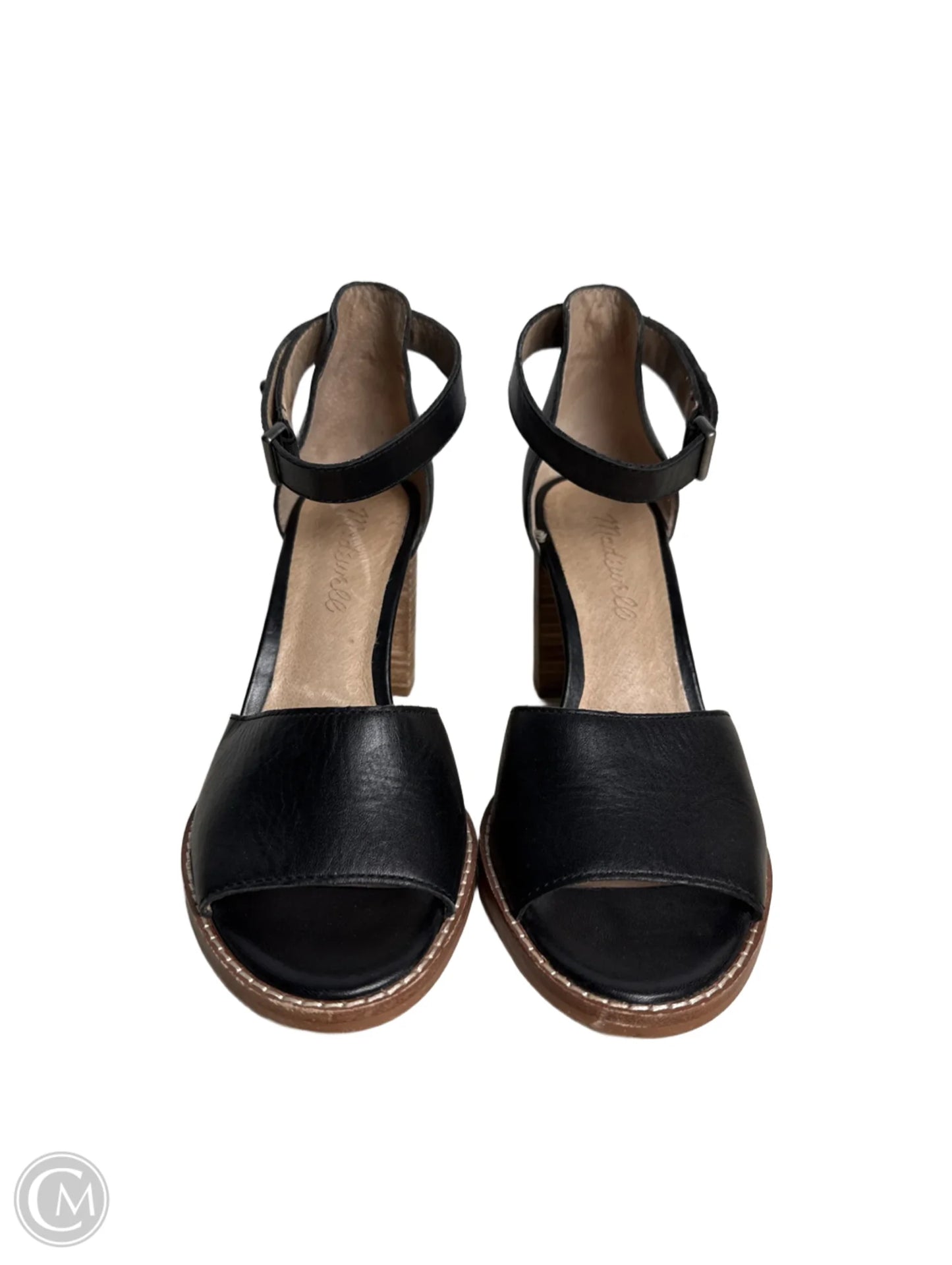 Sandals Heels Block By Madewell In Black, Size: 5.5