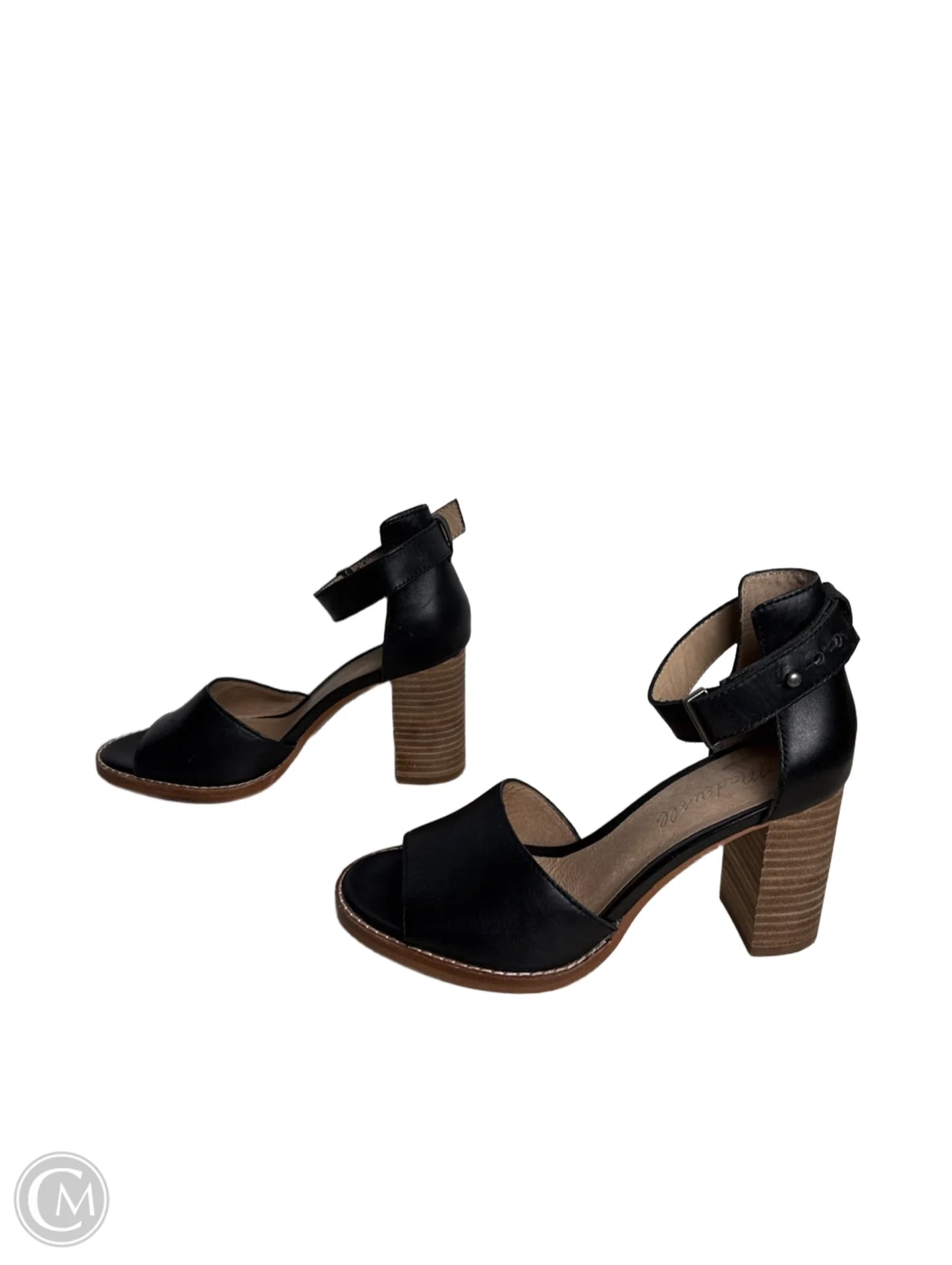 Sandals Heels Block By Madewell In Black, Size: 5.5