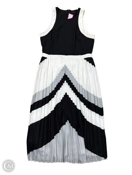 Dress Casual Midi By Banana Republic In Black & White, Size: S