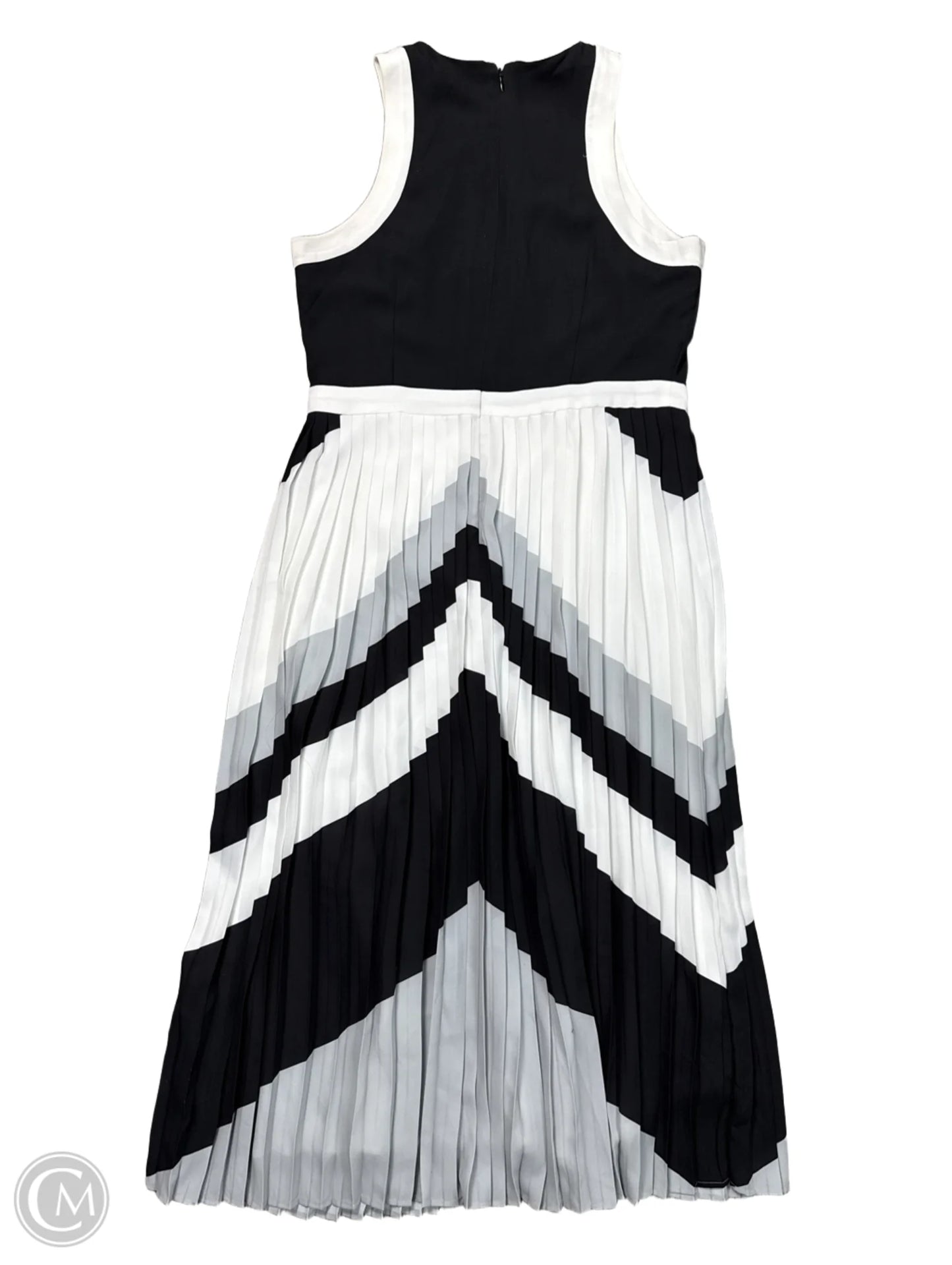 Dress Casual Midi By Banana Republic In Black & White, Size: S