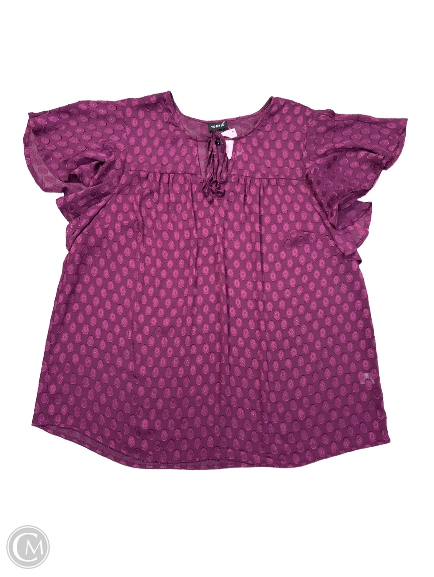 Blouse Sleeveless By Torrid In Purple, Size: 1x