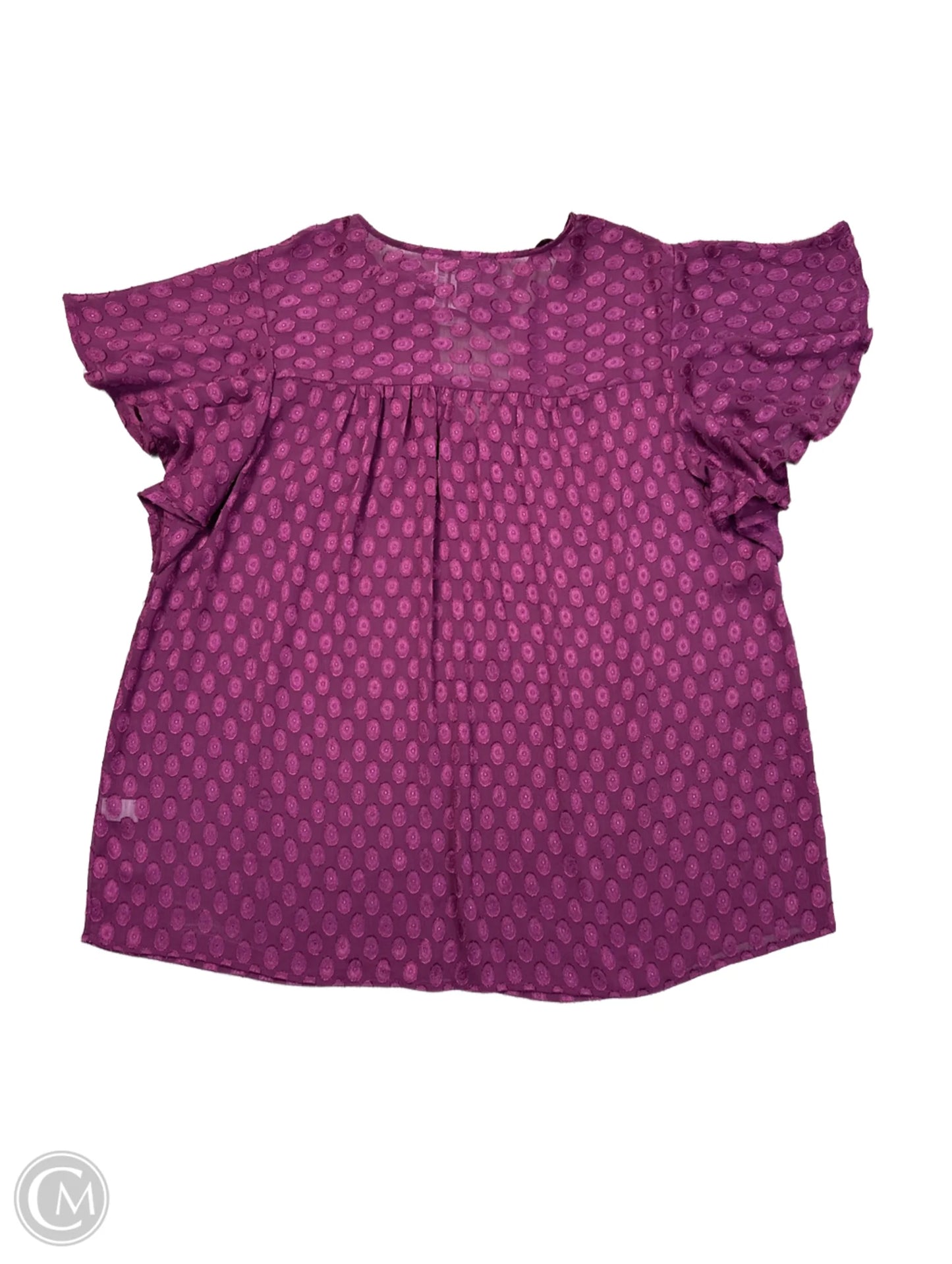 Blouse Sleeveless By Torrid In Purple, Size: 1x