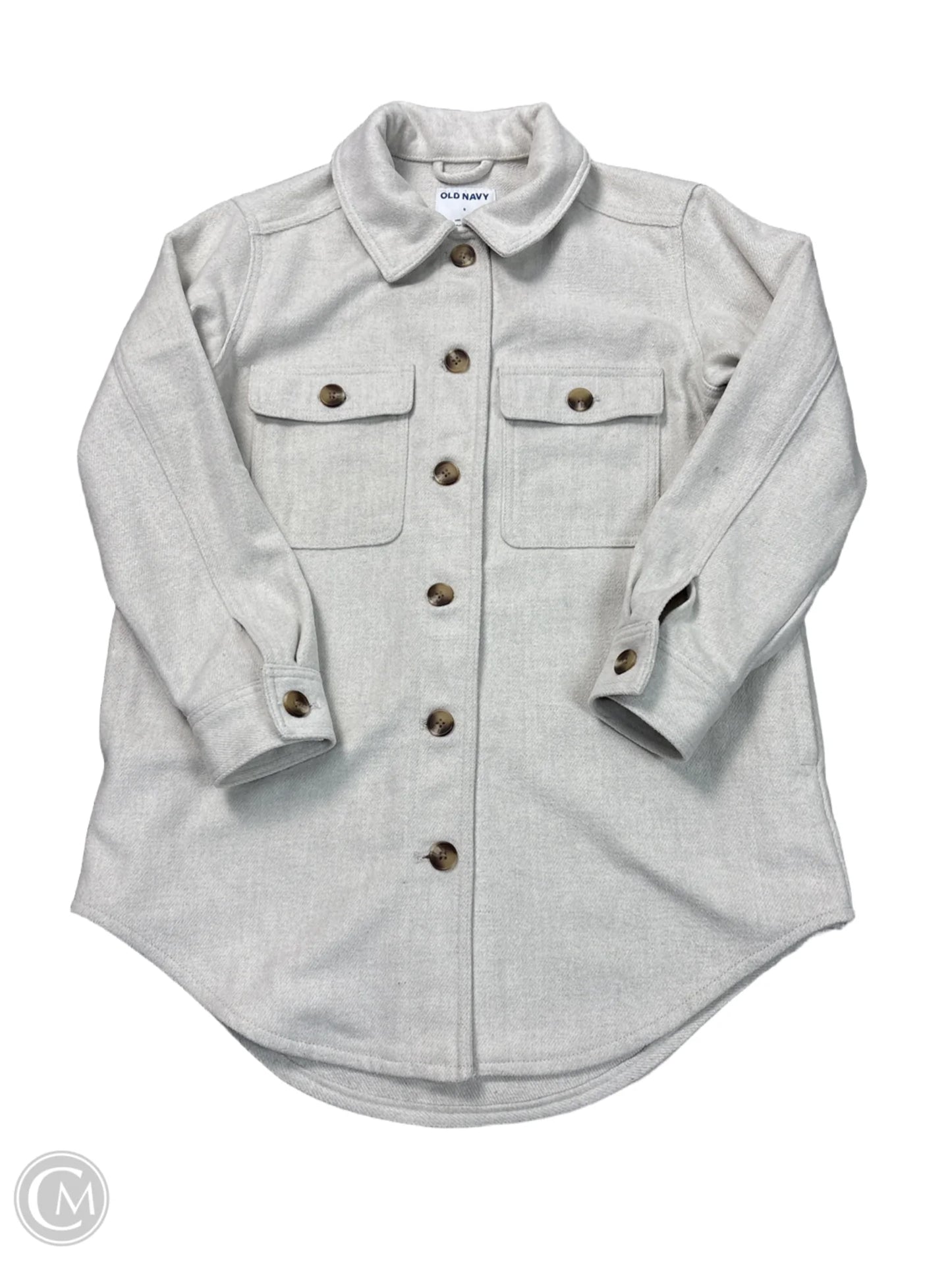 Jacket Shirt By Old Navy In White, Size: S