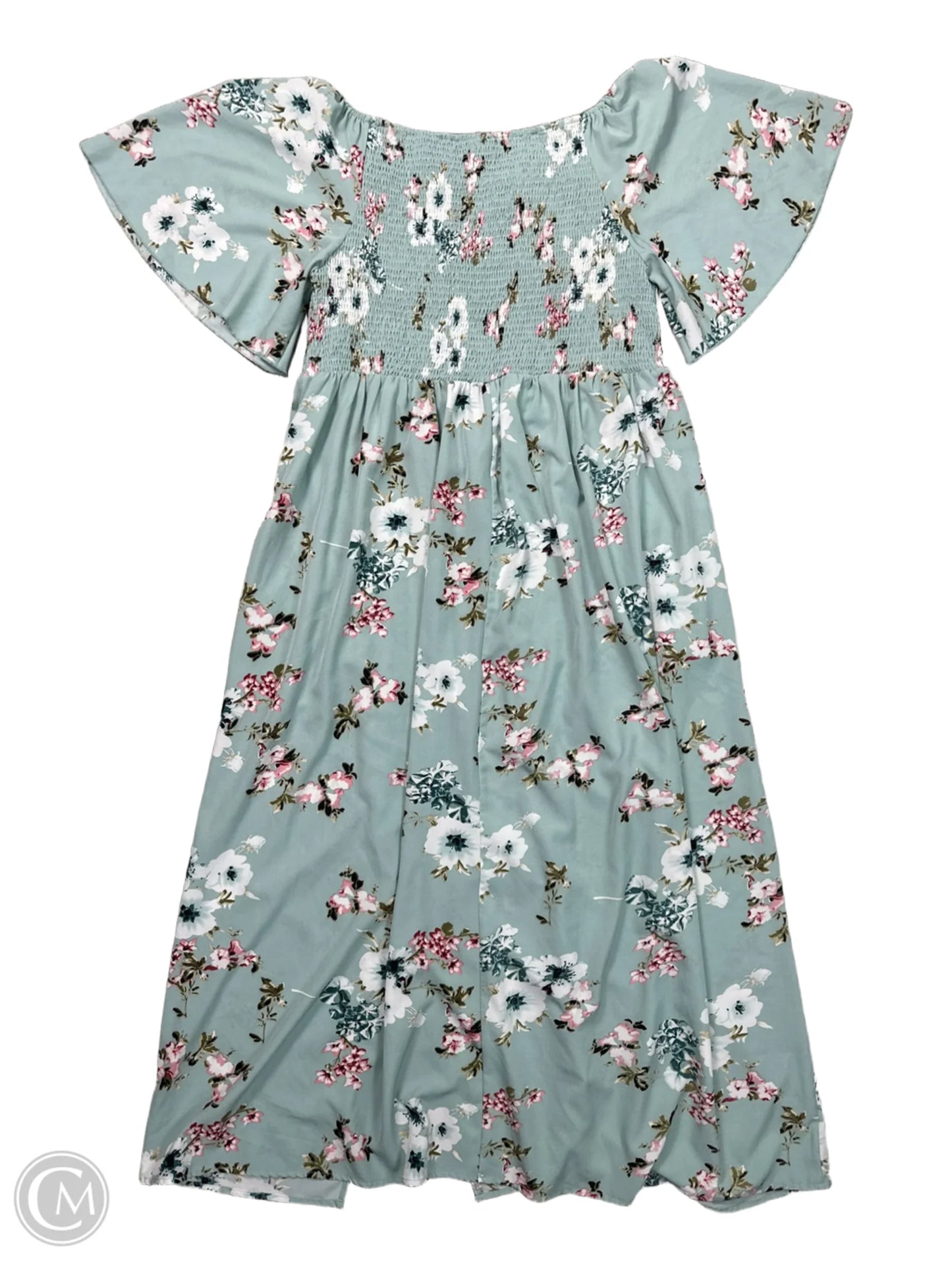 Dress Casual Maxi By CELKUSER In Floral Print, Size: Xl