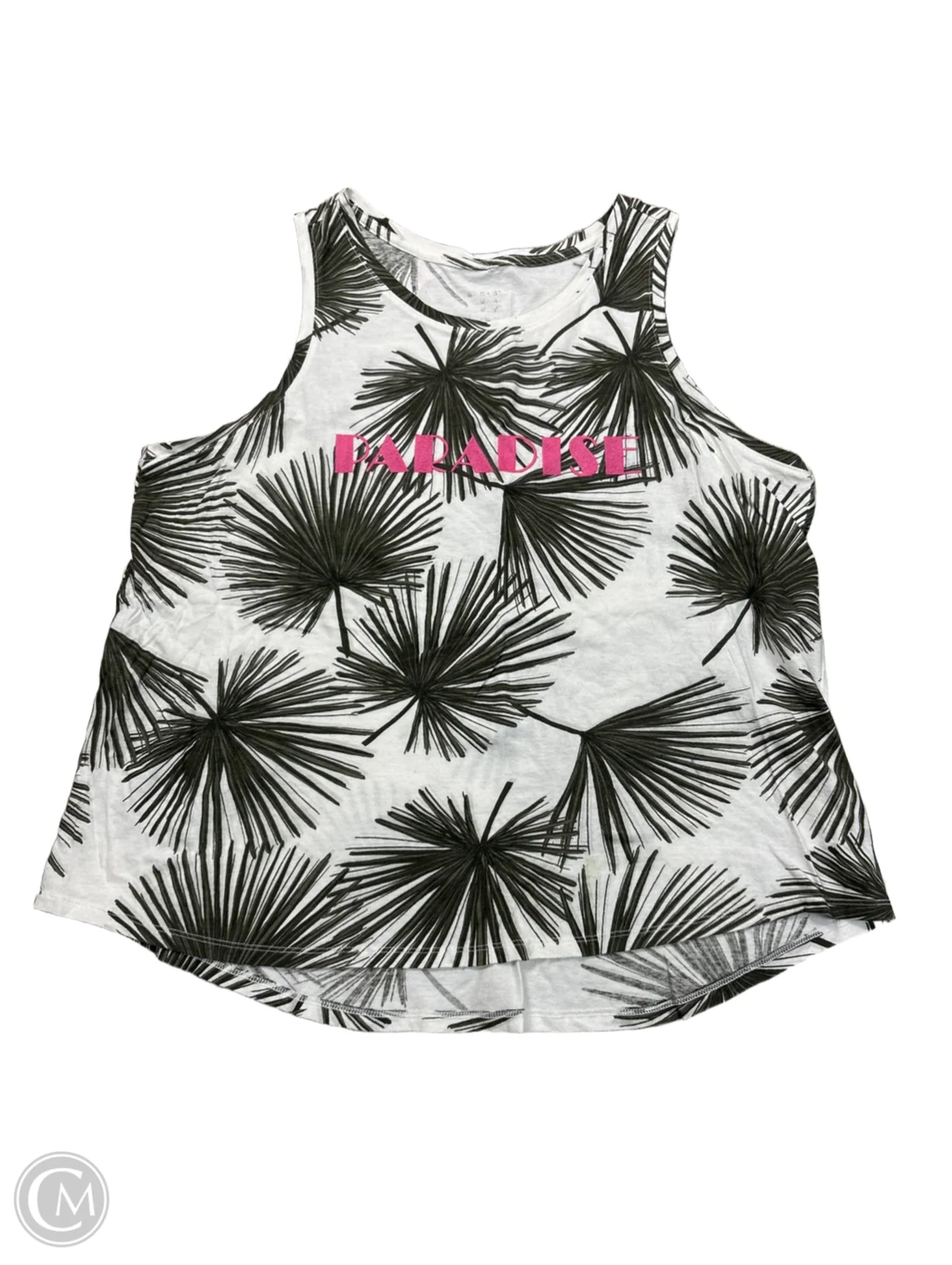 Tank Top By A New Day In Tropical Print, Size: Xl