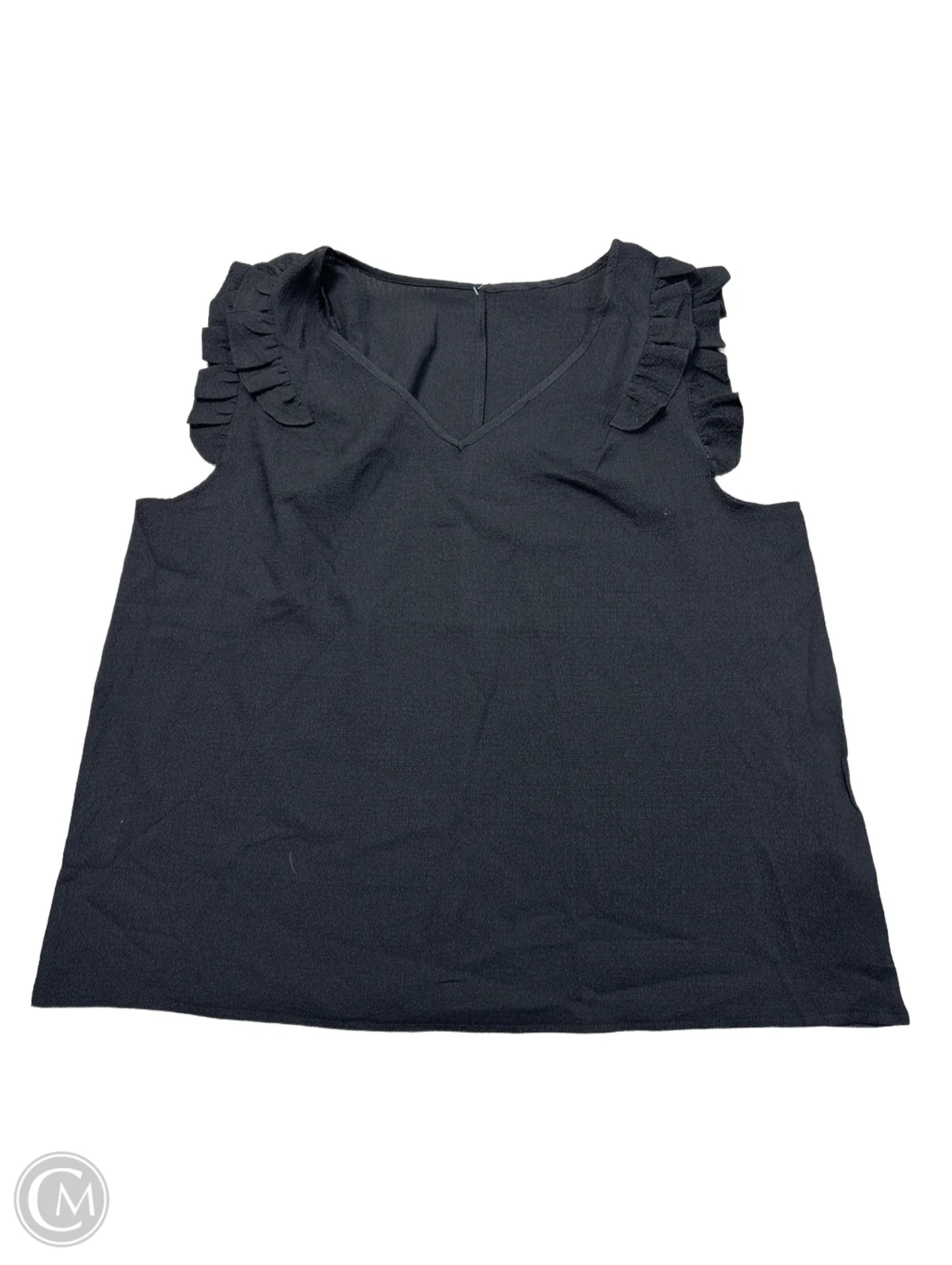 Top Sleeveless By Shein In Black, Size: 2x