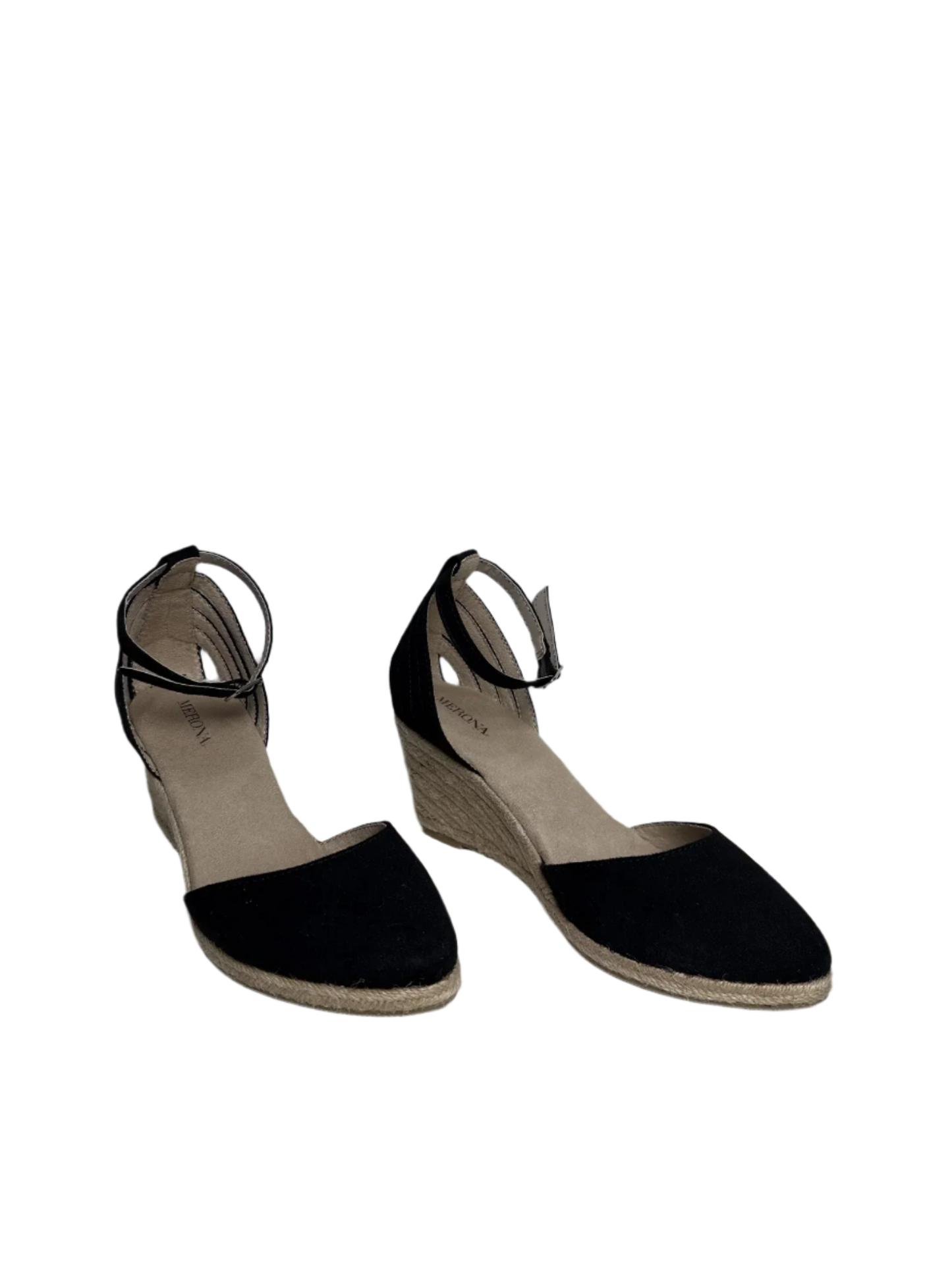 Shoes Heels Wedge By Merona In Black, Size: 7.5