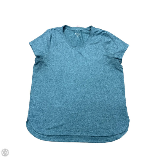 Athletic Top Short Sleeve By Athleta In Blue, Size: Xl