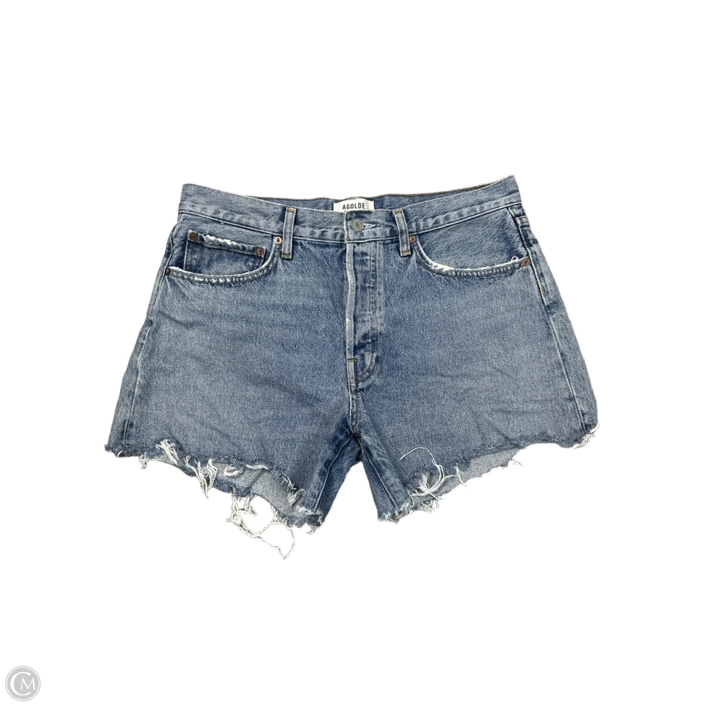 Shorts By Agolde In Blue Denim, Size: M