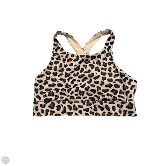 Athletic Bra By Fabletics In Leopard Print, Size: M