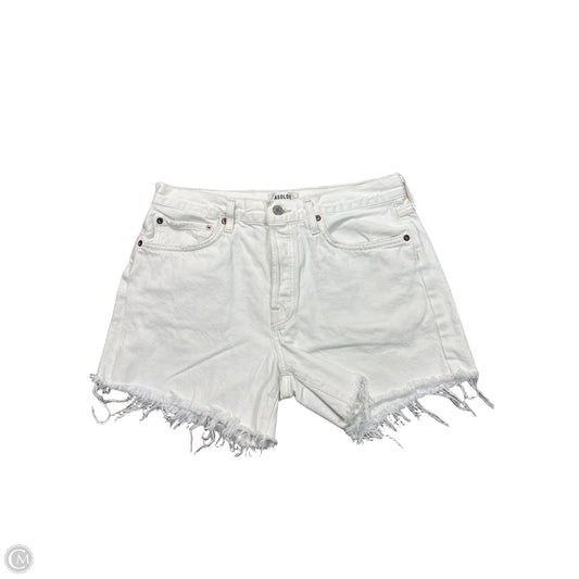 Shorts By Agolde In White Denim, Size: M