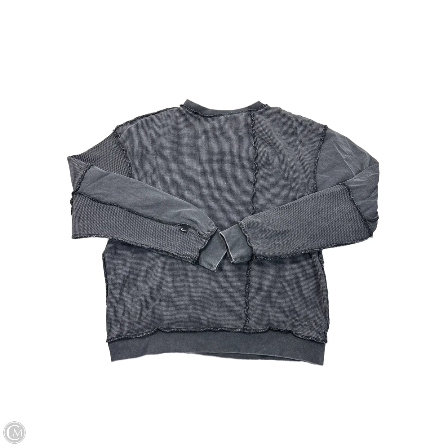 Athletic Top Long Sleeve Collar By Zyia In Grey, Size: S