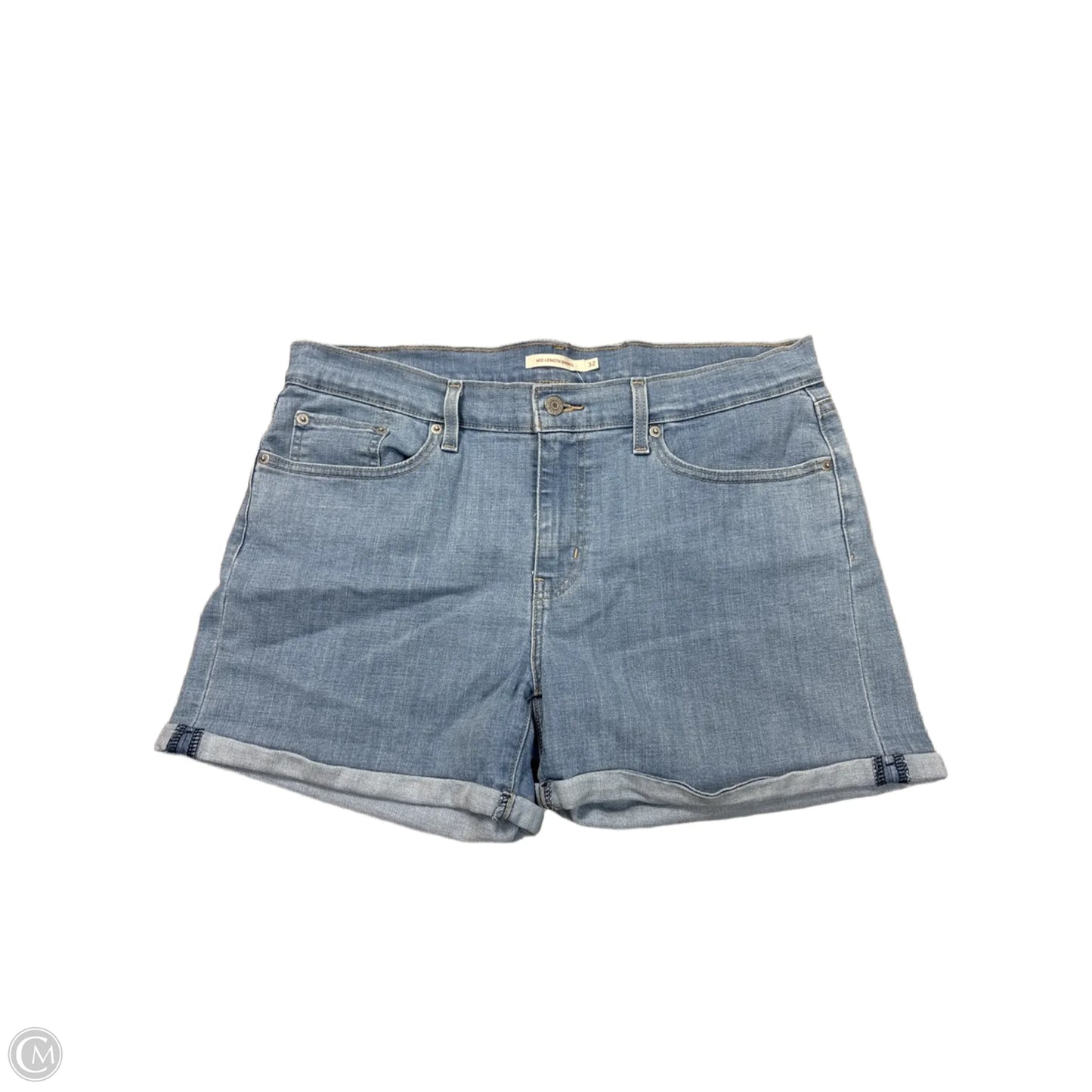 Shorts By Levis In Blue Denim, Size: 14